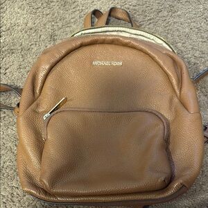 Michael Kors Tan Leather Backpack